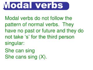 Modal verbs