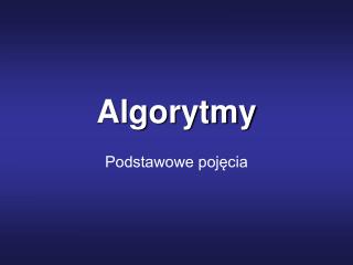 Algorytmy