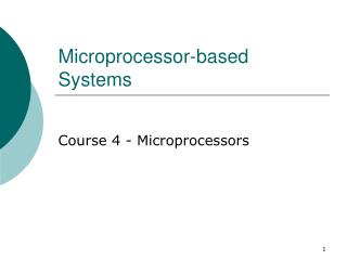 Microprocessor-based Systems
