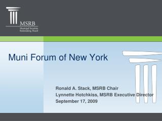 Muni Forum of New York