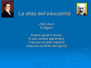 La sfida dell’educabilità