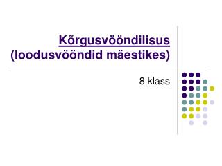 Kõrgusvööndilisus (loodusvööndid mäestikes)