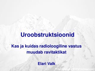 Uroobstruktsioonid