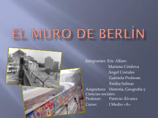 El Muro de Berlín