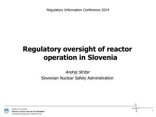 Regulatory Information Conference 2014