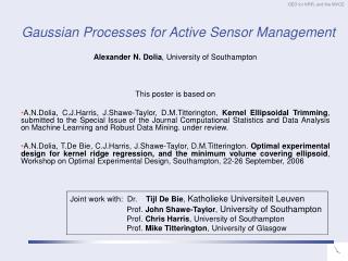 Gaussian Processes for Active Sensor Management