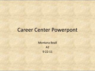Career Center Powerpont