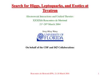 Search for Higgs, Leptoquarks, and Exotics at Tevatron