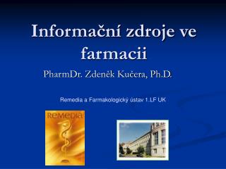 Informační zdroje ve farmacii