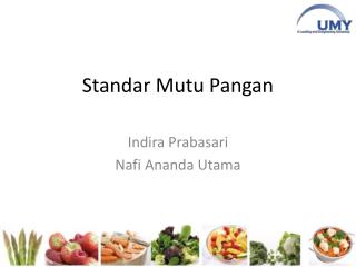 Standar Mutu Pangan