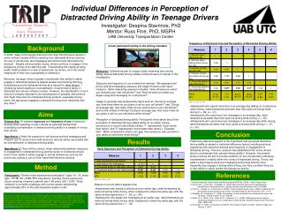 Individual Differences in Perception of Distracted Driving Ability in Teenage Drivers