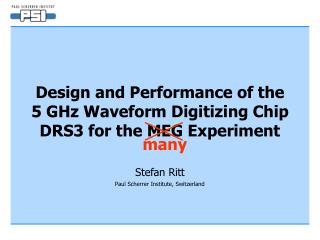 Design and Performance of the 5 GHz Waveform Digitizing Chip DRS3 for the MEG Experiment