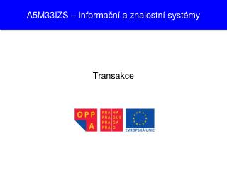 A 5M 33 IZS – Informační a znalostní systémy