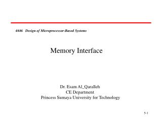 4446 Design of Microprocessor-Based Systems