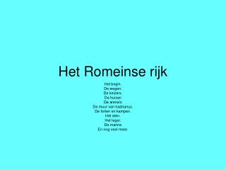 Het Romeinse rijk