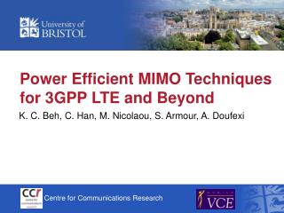 Power Efficient MIMO Techniques for 3GPP LTE and Beyond