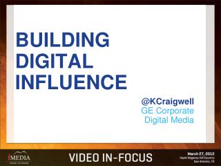 BUILDING DIGITAL INFLUENCE