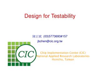 Design for Testability