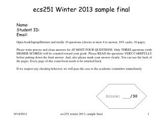 ecs251 Winter 2013 sample final