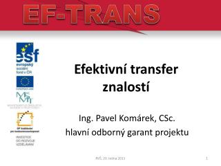 Efektivní transfer znalostí