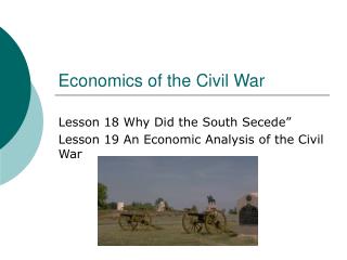 Economics of the Civil War