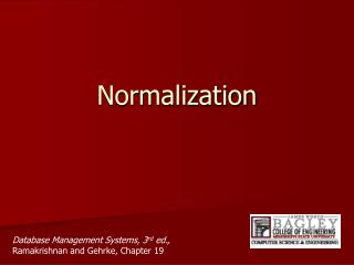 Normalization