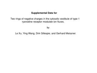 Supplemental Data for Two rings of negative charges in the cytosolic vestibule of type-1