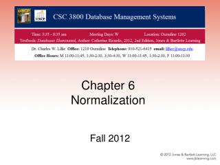 Chapter 6 Normalization