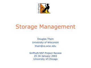 Storage Management