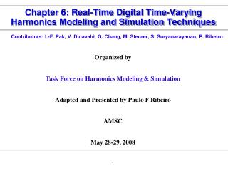 Chapter 6: Real-Time Digital Time-Varying Harmonics Modeling and Simulation Techniques