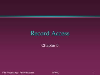 Record Access