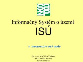 Informačný Systém o území ISÚ