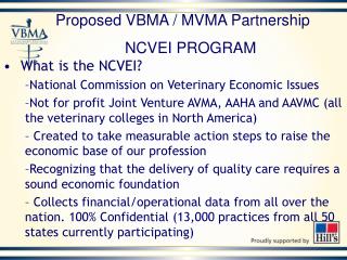 What is the NCVEI? National Commission on Veterinary Economic Issues