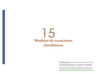 ¿Cuál es la naturaleza de las ecuaciones simultáneas?