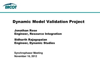 Dynamic Model Validation Project