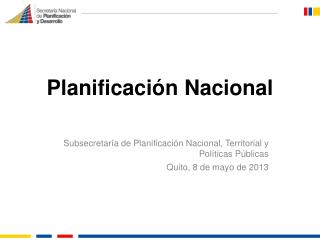 Planificación Nacional