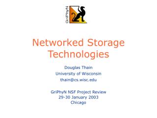 Networked Storage Technologies