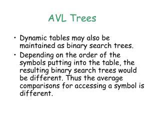 AVL Trees