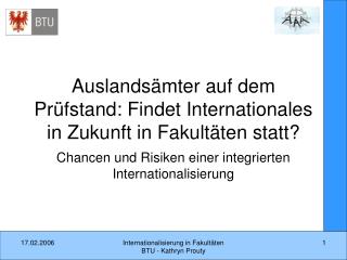 Auslandsämter auf dem Prüfstand: Findet Internationales in Zukunft in Fakultäten statt?