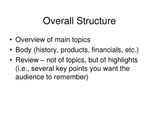 Overall Structure