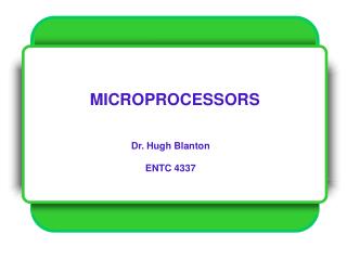 MICROPROCESSORS