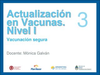 Actualización en Vacunas. Nivel I
