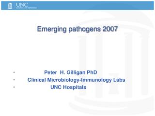 Emerging pathogens 2007