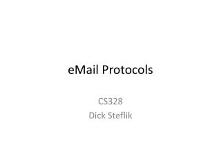 eMail Protocols