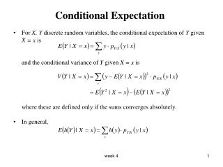 Conditional Expectation