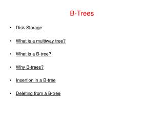 B-Trees