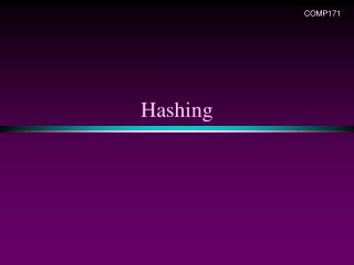 Hashing