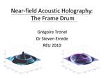 Near-field Acoustic Holography: The Frame Drum