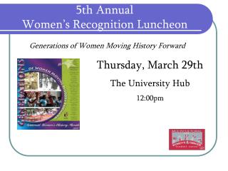 5th Annual Women’s Recognition Luncheon