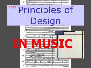 Principles of Design